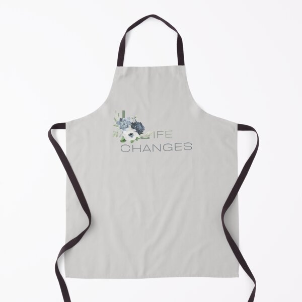 Item preview, Life Changes quote with blue Hellebore designed and sold by Levated.