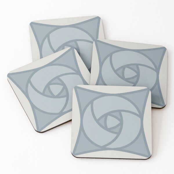 Item preview, Geometric Pattern: Nouveau Rose: Bluestone designed and sold by Red Wolf.