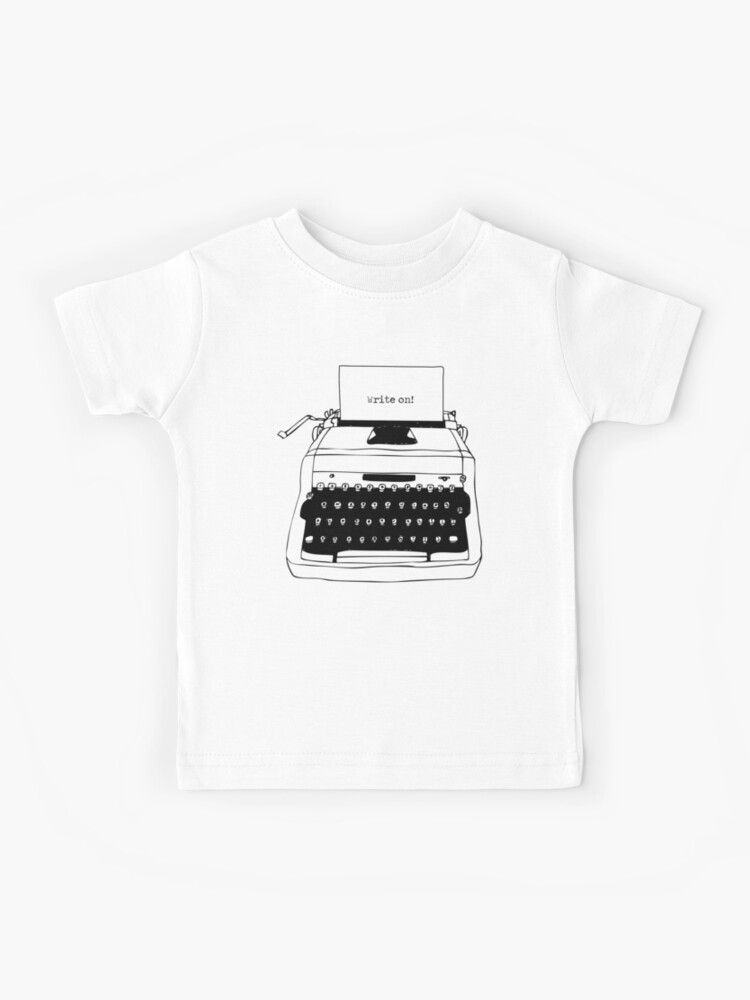 Write On Typewriter Kids T-Shirt for Sale by Karl Whitney