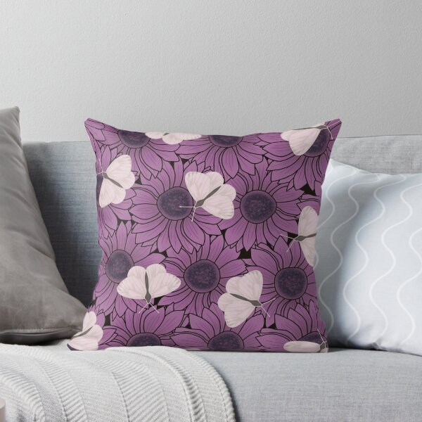 Item preview, Purple Flowers with White Butterflies designed and sold by Pisicas.