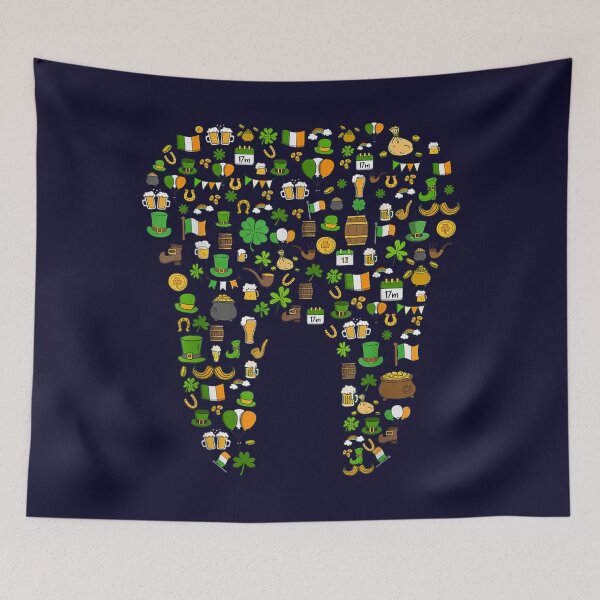 Artikelvorschau, St. Patricks Day Leprechaun Tooth Dental Hygiene Zahnarzt entworfen und verkauft von RiuamoHyksil.