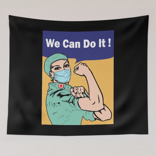 Item preview, We Can Do It Nurse Against Coronavirus designed and sold by BufFord71.