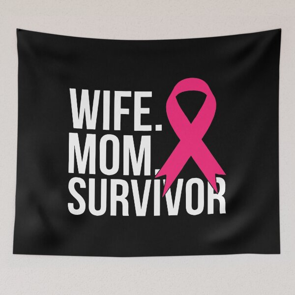 Item preview, Mom Wife Survivor Breast Cancer Awareness designed and sold by GreenFarm2022.