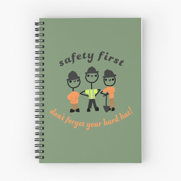 Item preview, Safety First Hard Hat Reminder Cute Stick Drawing Construction Carpentry Linemen Design designed and sold by HardhatDesign.