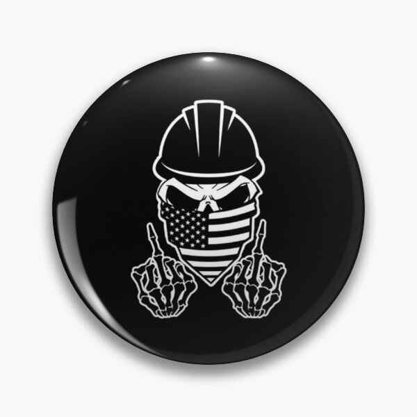 Item preview, Skull Hardhat Middle Finger   designed and sold by HardhatDesign.