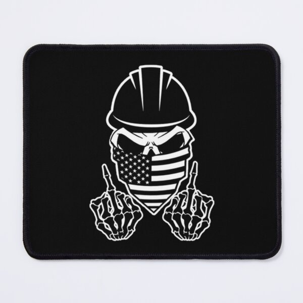 Item preview, Skull Hardhat Middle Finger   designed and sold by HardhatDesign.