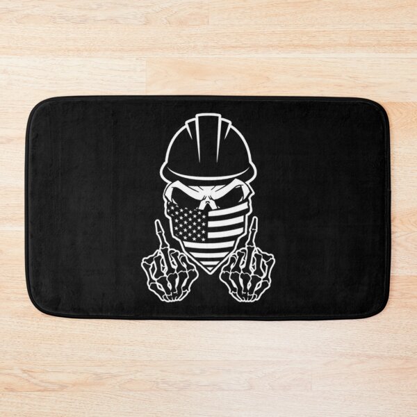 Item preview, Skull Hardhat Middle Finger   designed and sold by HardhatDesign.