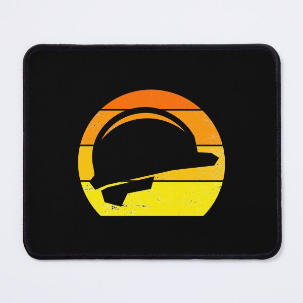 Item preview, cool retro sunset hardhat, vintage hard hat, engineer gift   designed and sold by HardhatDesign.