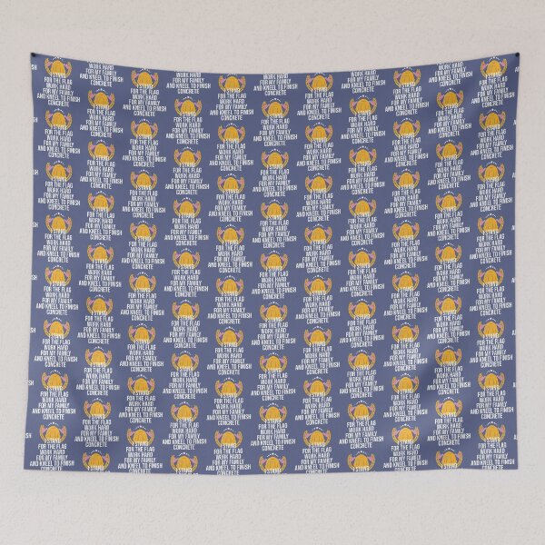 Item preview, Concrete Flag Concreter Construction Worker   designed and sold by HardhatDesign.