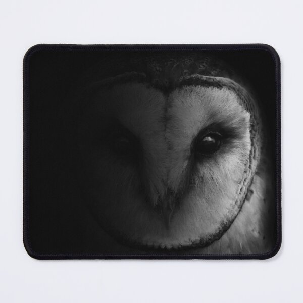 Item preview, A Barn Owl - Black and White Photographic Bird Portrait - Dramatic Shadow Animal Artwork designed and sold by Bob-Moon-Art.