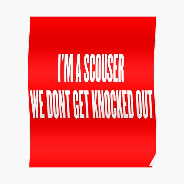 "I'm A Scouser We Don't Get Knocked Out - Paddy Pimblett" Poster By ...