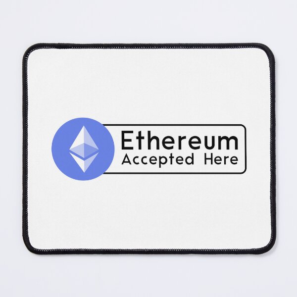 Item preview, ETHEREUM ACCEPTED HERE designed and sold by Crypto Pirates.