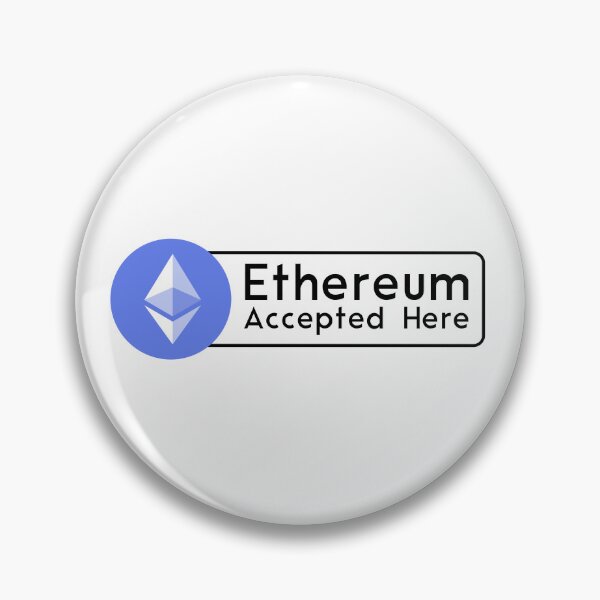 Item preview, ETHEREUM ACCEPTED HERE designed and sold by Crypto Pirates.