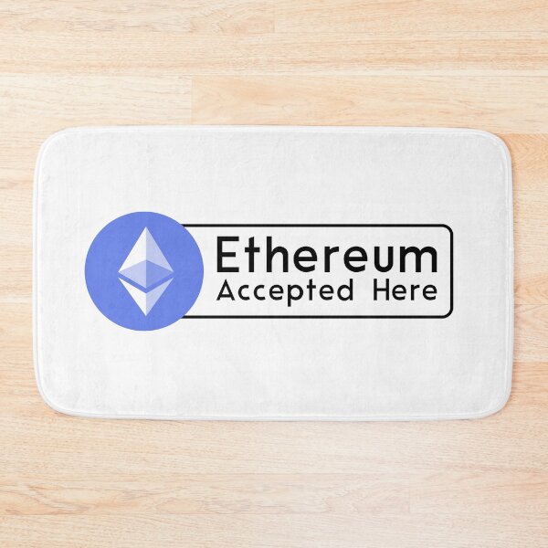 Item preview, ETHEREUM ACCEPTED HERE designed and sold by Crypto Pirates.