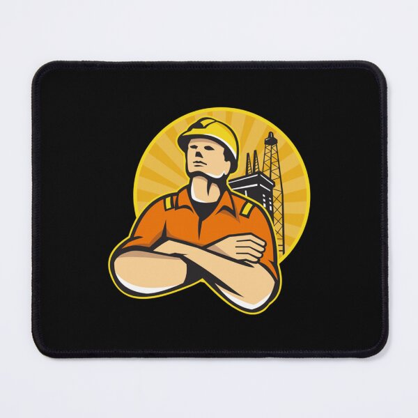 Item preview, Offshore Oil and Gas Worker Rig Retro    designed and sold by HardhatDesign.
