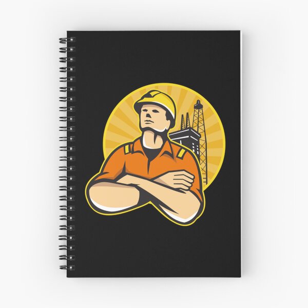 Item preview, Offshore Oil and Gas Worker Rig Retro    designed and sold by HardhatDesign.