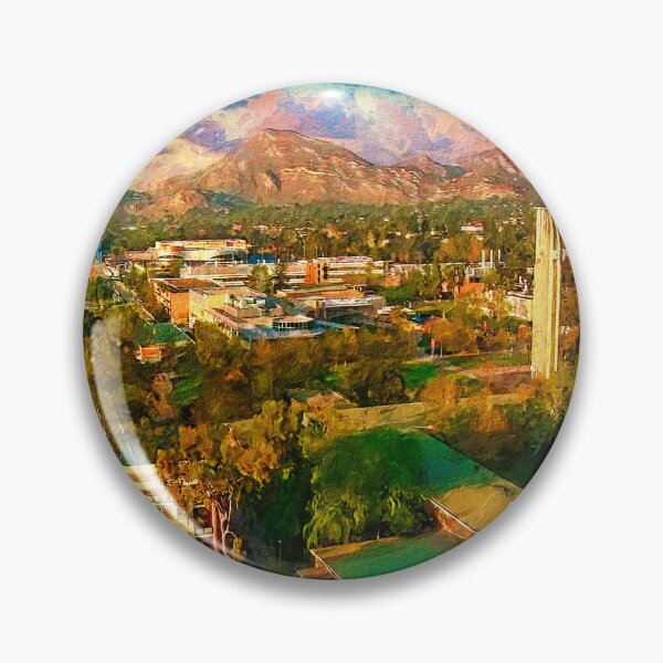 Item preview, University of California, Riverside, aerial of the campus - digital painting designed and sold by NickoPrints.