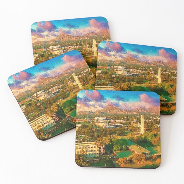 Item preview, University of California, Riverside, aerial of the campus - digital painting designed and sold by NickoPrints.