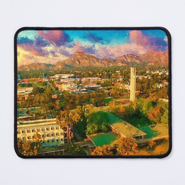 Item preview, University of California, Riverside, aerial of the campus - digital painting designed and sold by NickoPrints.