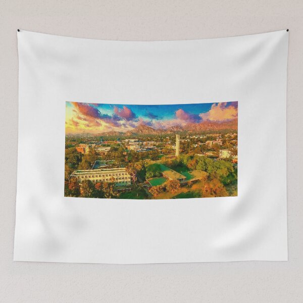 Item preview, University of California, Riverside, aerial of the campus - digital painting designed and sold by NickoPrints.