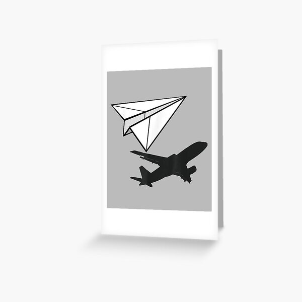 Paper Airplane Greeting Card