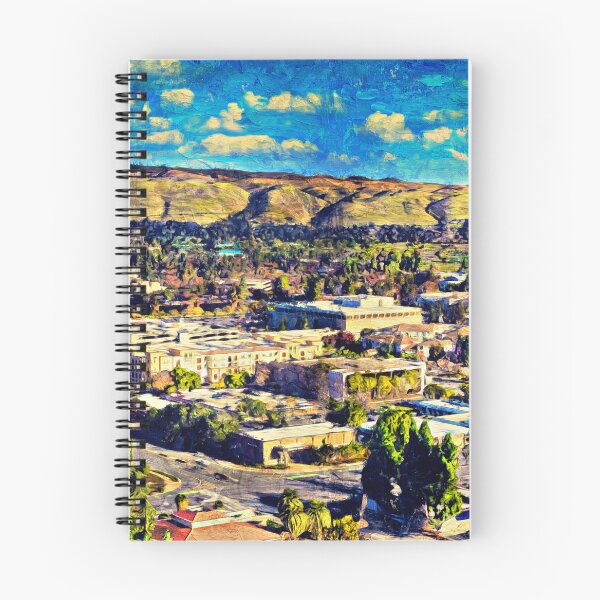 Item preview, Aerial of downtown Fremont, California - digital painting designed and sold by NickoPrints.
