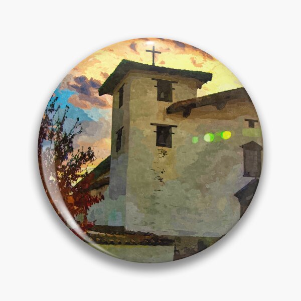 Item preview, Mission San Jose in Fremont, California - watercolor painting designed and sold by NickoPrints.