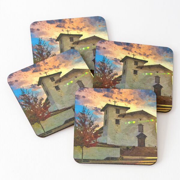 Item preview, Mission San Jose in Fremont, California - watercolor painting designed and sold by NickoPrints.