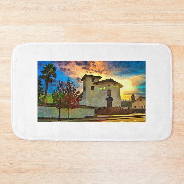 Item preview, Mission San Jose in Fremont, California - watercolor painting designed and sold by NickoPrints.