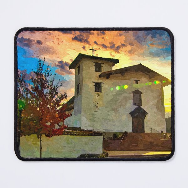 Item preview, Mission San Jose in Fremont, California - watercolor painting designed and sold by NickoPrints.