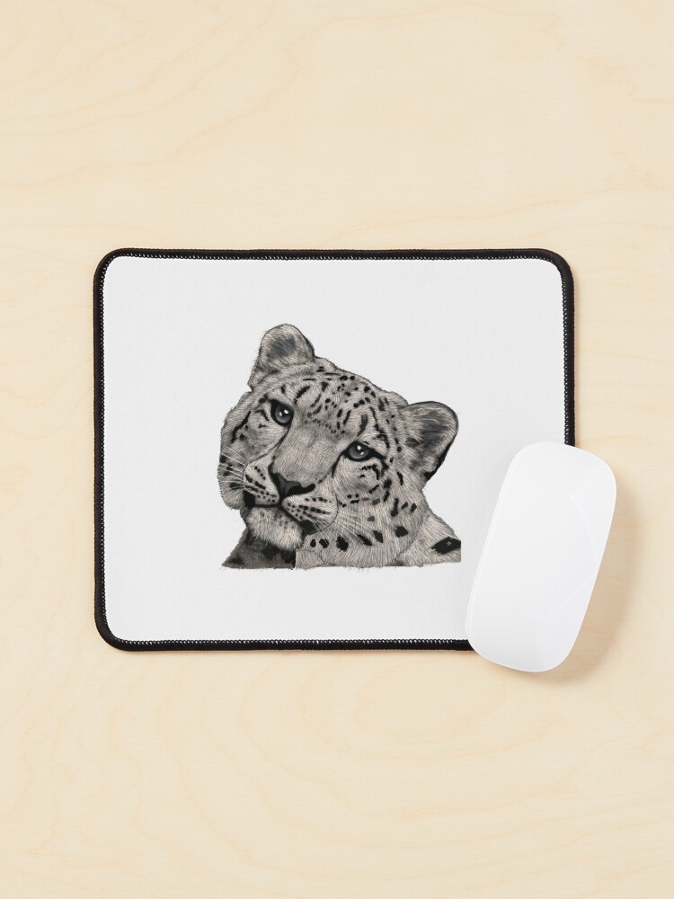 snow leopard mouse pad