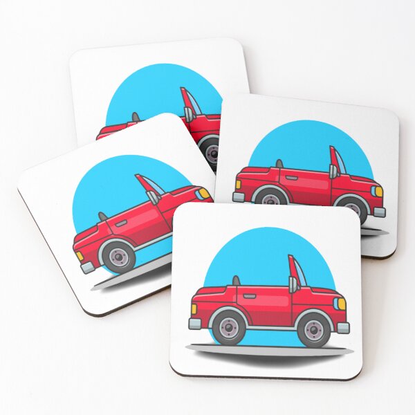 Item preview, RED CAR WITH BLUE SKY designed and sold by deepblueH.