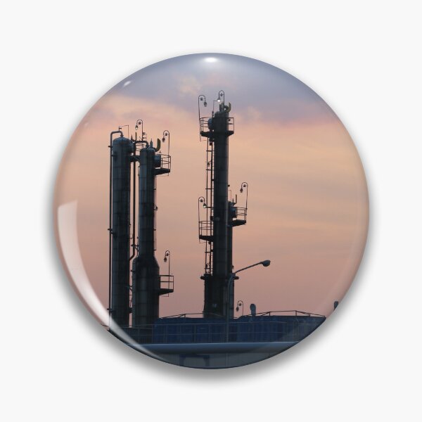 Item preview, refinery oil and petrochemical industry sunset sky designed and sold by goceris.