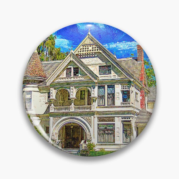 Item preview, Patterson House of the Ardenwood Historic Farm in Fremont, California - colored drawing designed and sold by NickoPrints.