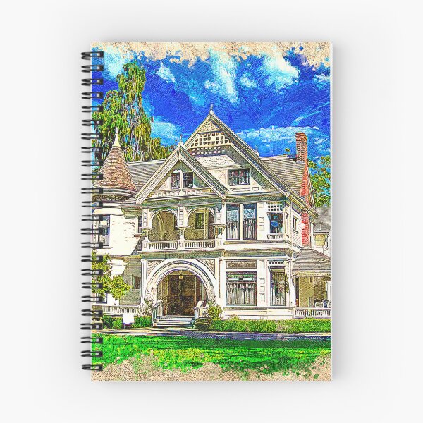 Item preview, Patterson House of the Ardenwood Historic Farm in Fremont, California - colored drawing designed and sold by NickoPrints.