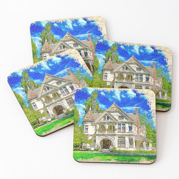Item preview, Patterson House of the Ardenwood Historic Farm in Fremont, California - colored drawing designed and sold by NickoPrints.
