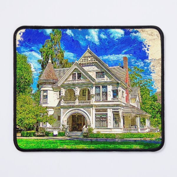 Item preview, Patterson House of the Ardenwood Historic Farm in Fremont, California - colored drawing designed and sold by NickoPrints.
