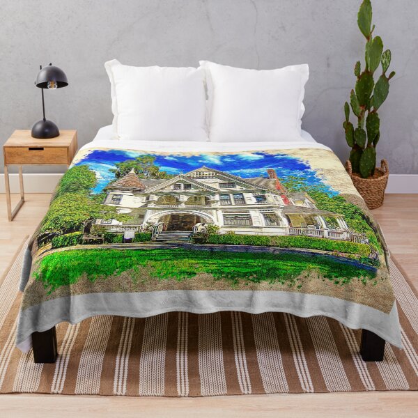Item preview, Patterson House of the Ardenwood Historic Farm in Fremont, California - colored drawing designed and sold by NickoPrints.