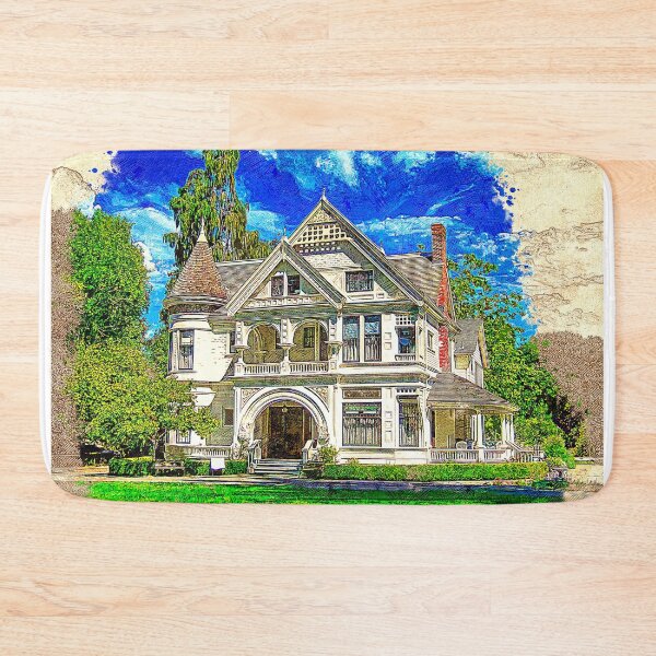 Item preview, Patterson House of the Ardenwood Historic Farm in Fremont, California - colored drawing designed and sold by NickoPrints.