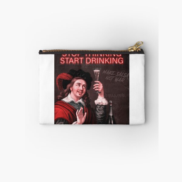 Item preview, Party Classic Contemporary Painting Stop Thinking Start Drinking designed and sold by SuccessHunters.