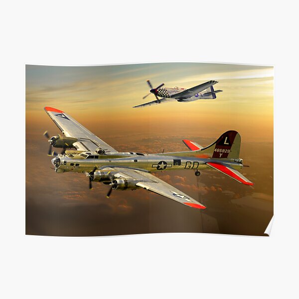 "Flying Fortress B17" Poster For Sale By Bmphoto | Redbubble