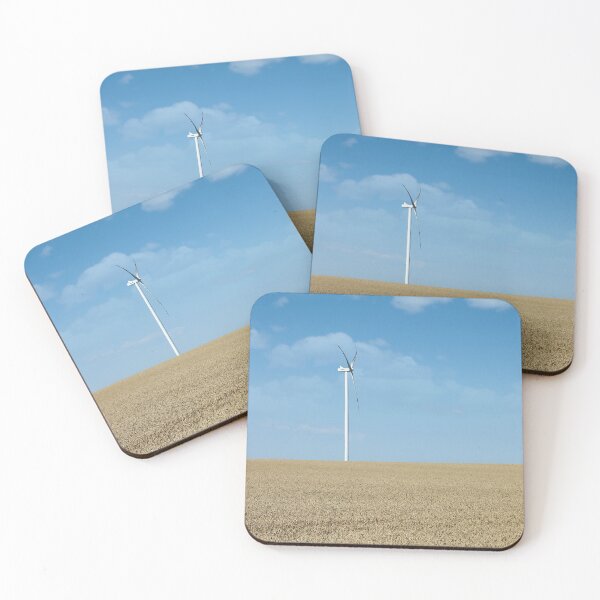 Item preview, wind turbine on wheat field in summer  designed and sold by goceris.