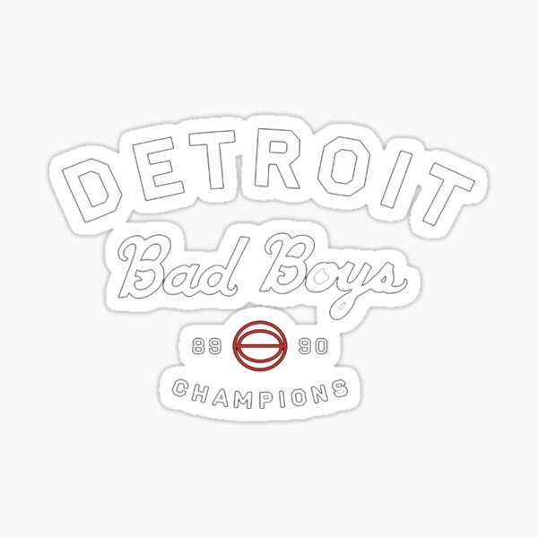 Pistons - Bad Boys Sticker for Sale by Jenna Tanner