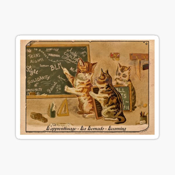 Item preview, Die Lektion – Katzen in der Schule der Anarchie designed and sold by Loki Propagandart.
