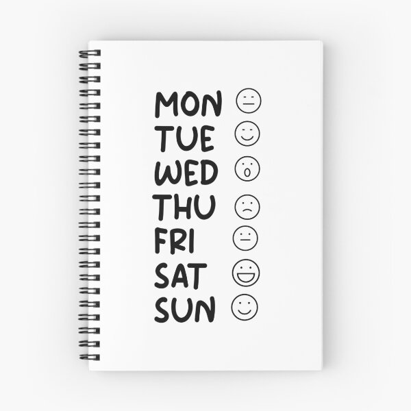 Item preview, Funny Weekdays Moods of the week,Emoticons designed and sold by goodprints shop.