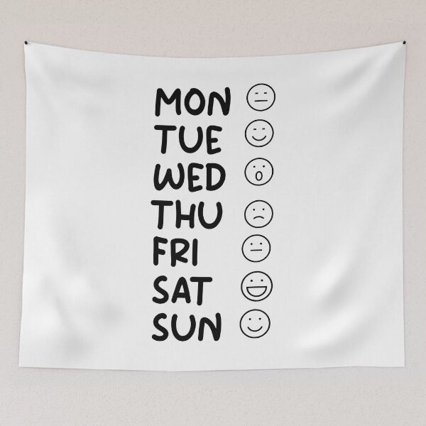 Item preview, Funny Weekdays Moods of the week,Emoticons designed and sold by goodprints shop.