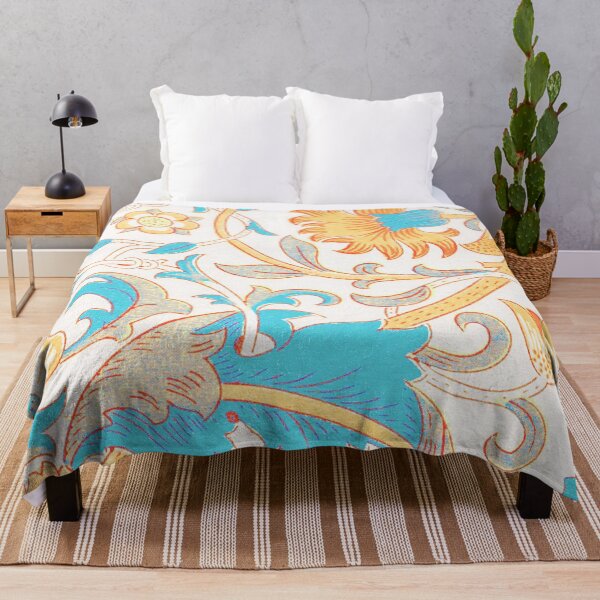 Item preview, Yellow Blue Floral Lodden Pattern designed and sold by fowons.
