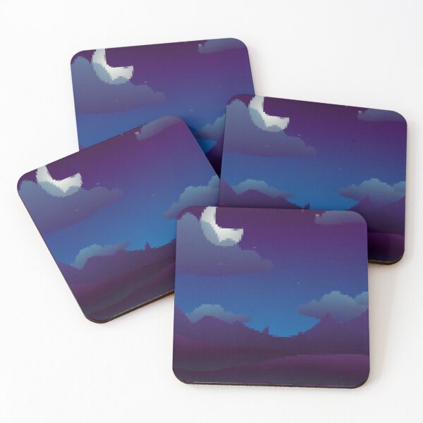Item preview, Blue Night View Pixels designed and sold by Loncil.