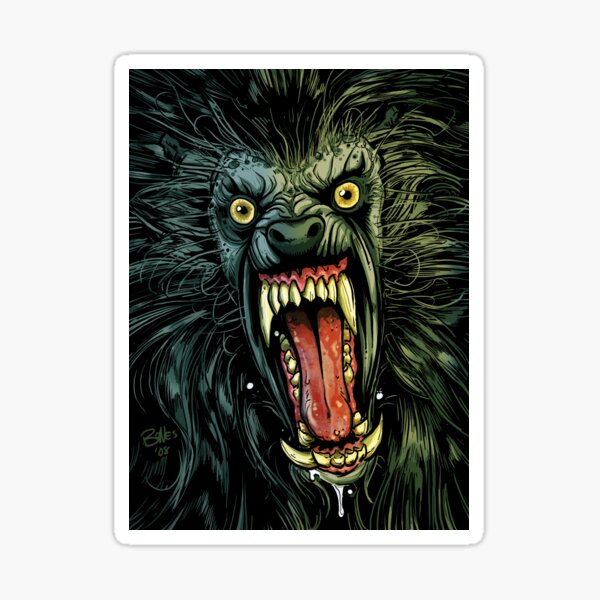 AN AMERICAN WEREWOLF IN LONDON Sticker