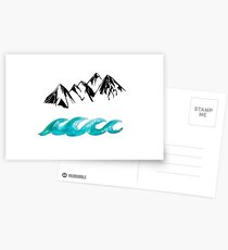 Mountains and Waves Postcards